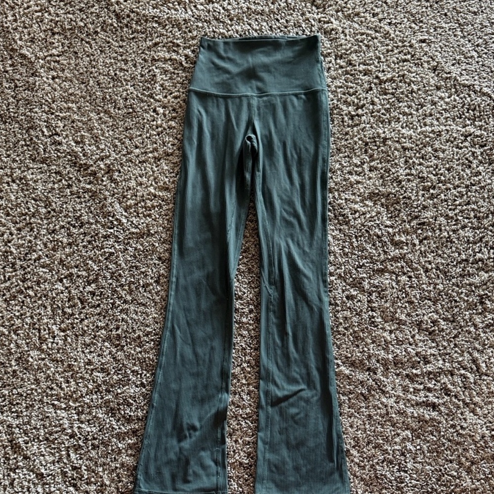lululemon athletica Dark Green Flare Pants